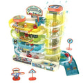 VikriDA Big Size 5 Floor with 6 Cars Car Adventure Toys for 3+ Year Old Boys Girls, City Rescue Preschool Educational Toy Vehicle Puzzle Car Track Playsets for Toddlers - Car Race Tracks