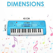 VikriDa 37-Key Piano Keyboard Guitar Blue