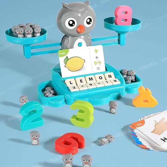 Vikrida OWL Balance Counting Toys|Cool Math Game for Kids Preschool Game|Educational Number Learning Toy|Fun Children'S Gift Kids Toy (OWL Balance)|Multicolor