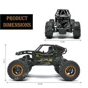 VikriDa Black RC Monster Truck Rock Crawler