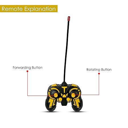 VikriDA Remote Control Excavator, Rc Construction Tractor With Lights | Birthday Gifts For Kids -Excavator Truck,Yellow
