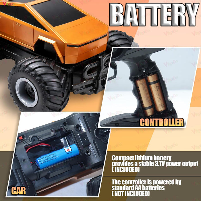 VikriDa Lumo Off-Road RC Tesla-Style Car for Kids