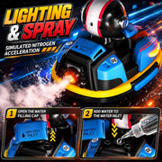 VikriDa Smoke Effect Bumper Car – Bump and Go Toy Car for Kids