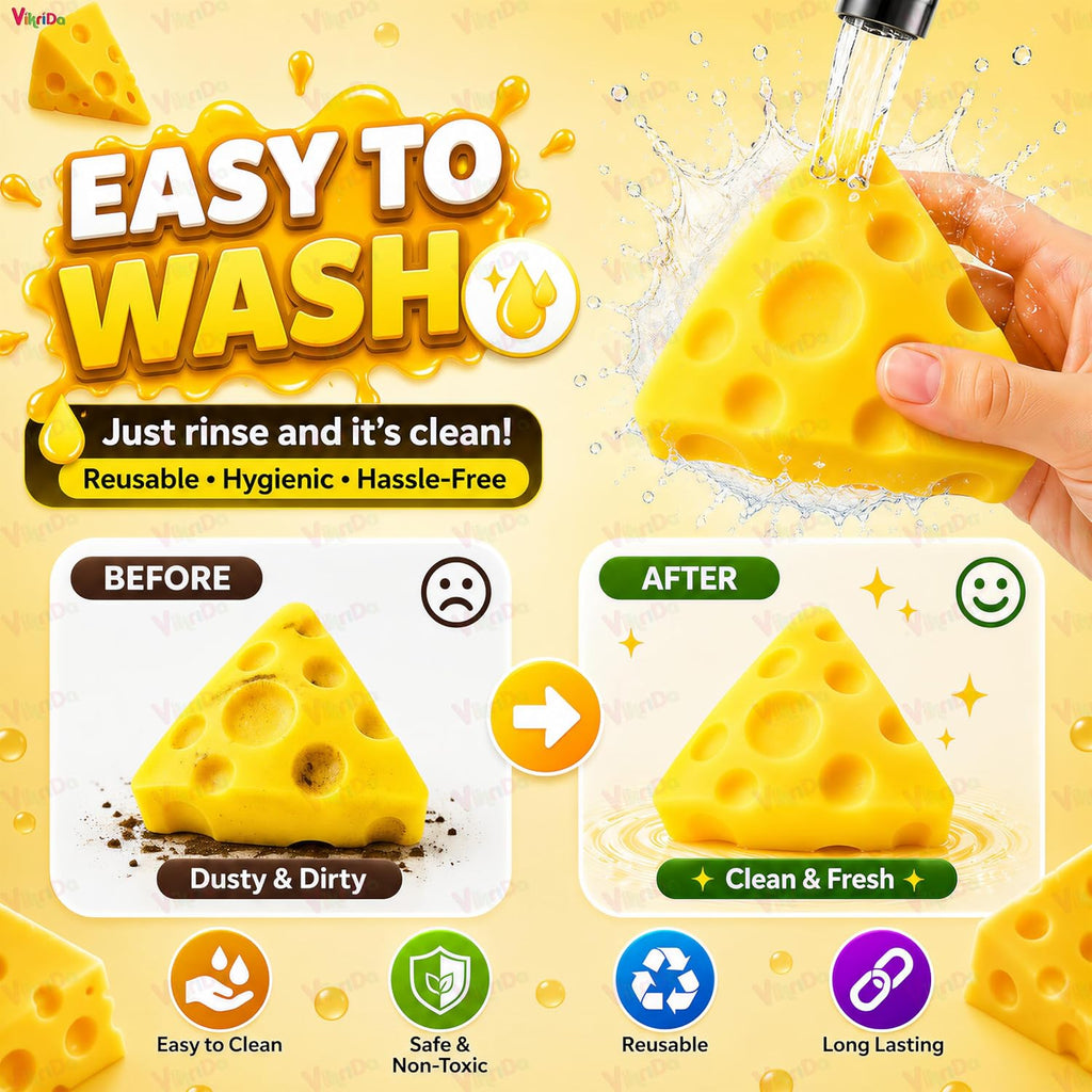 VikriDa Cheese Squishy Slow Rising Fidget Toy