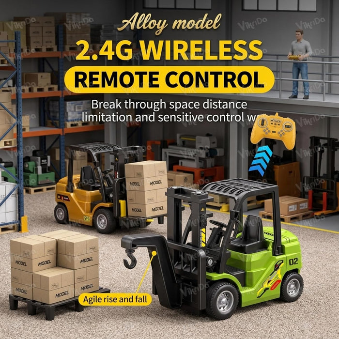 VikriDa RC Mini Forklift and Tow Truck for Kids