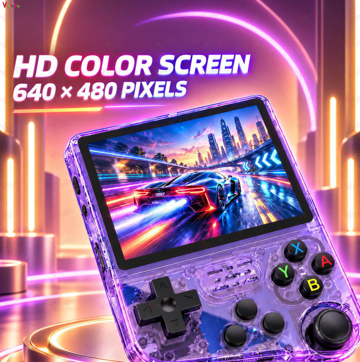 VikriDa R36S Retro Handheld Game Console