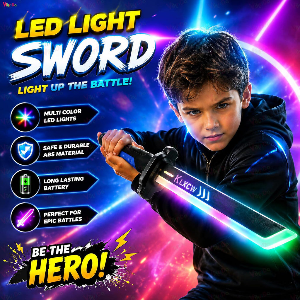 VikriDA Medium RGB Glowing Smoke Sword