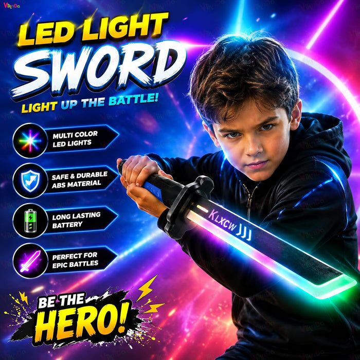 VikriDA Medium RGB Glowing Smoke Sword