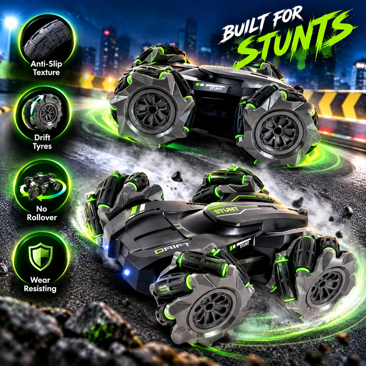 VikriDA Extreme 360° Drift Stunt Car
