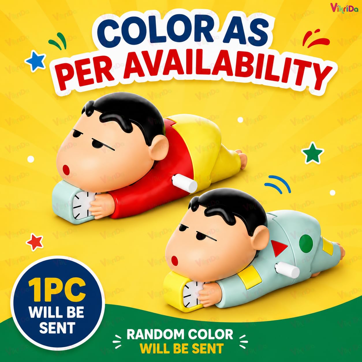 VikriDA Wind-Up Crawling Shinchan Cartoon Toy for Kids