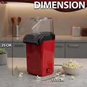 VikriDa 1200W Hot Air Popcorn Maker