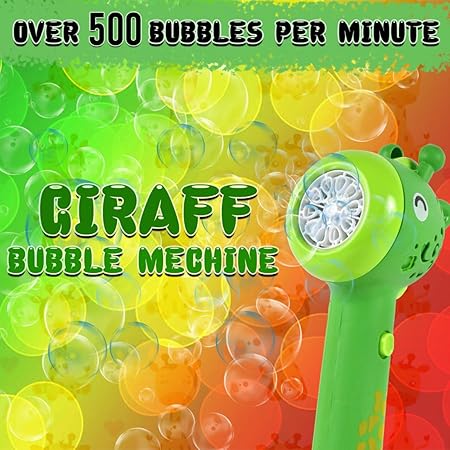 VikriDa Green Giraffe Bubble Machine Gun