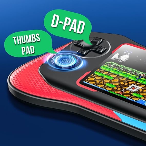 VikriDA 500 in 1 Retro Mini Portable Game Box | 3.5In Big Display Game Player Game with Multiple Games - Multicolor