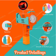 VikriDa Rechargeable Automatic Bubble Gun Set