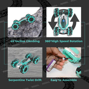 VikriDa Sky Blue Gesture Sensing Twist Stunt Car for Kids