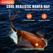 VikriDa RC Swimming Stingray Fish – Remote Control Swimming Fish Toy