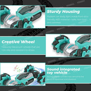 VikriDa Sky Blue Gesture Sensing Twist Stunt Car for Kids