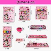 VikriDa 41 Piece Pink Stationary Kit