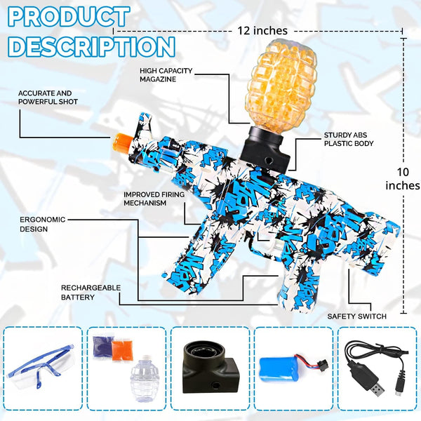 VikriDa Electric Automatic Gel Blaster Toy Gun