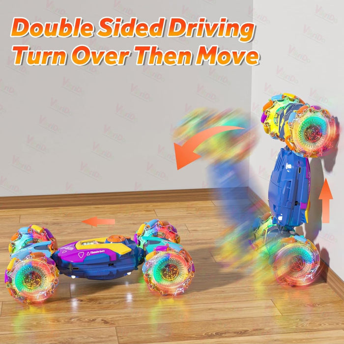 VikriDa Multicolor Torsion Stunt Car for Kids