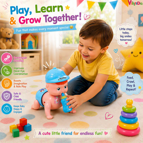 Musical Crawling Baby Toy for Kids