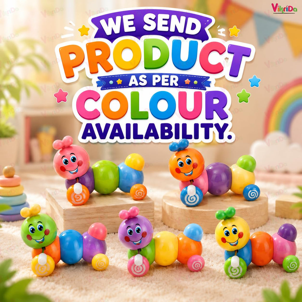 VikriDa Colorful Wind-Up Caterpillar Toy