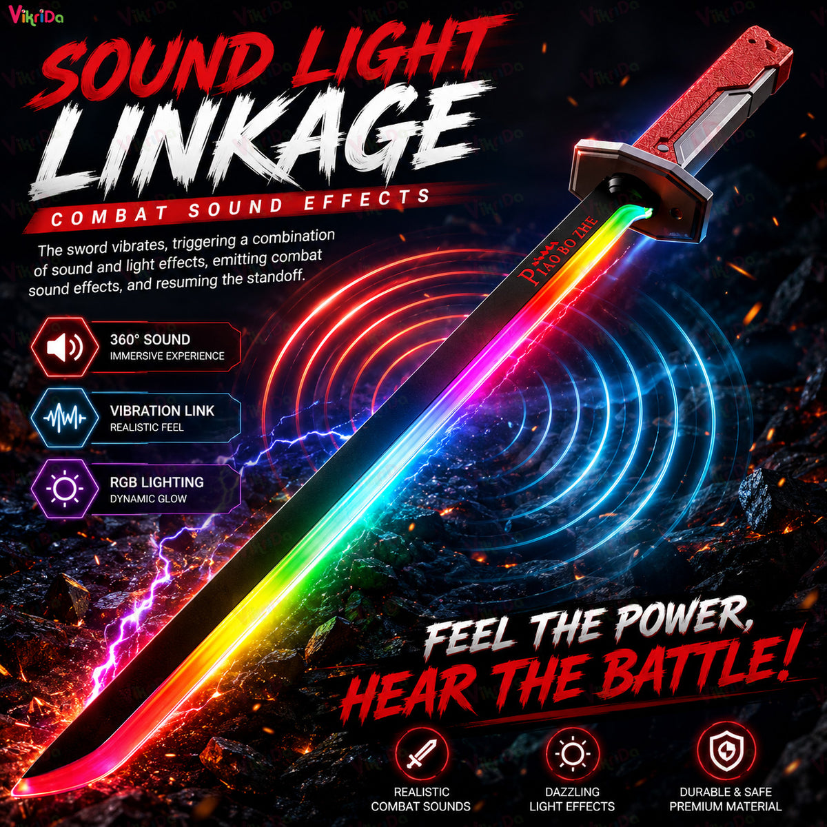 VikriDA Neon Spark Blade Sword