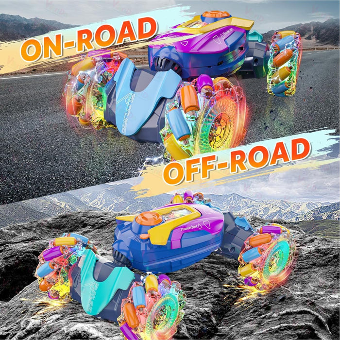 VikriDa Multicolor Torsion Stunt Car for Kids