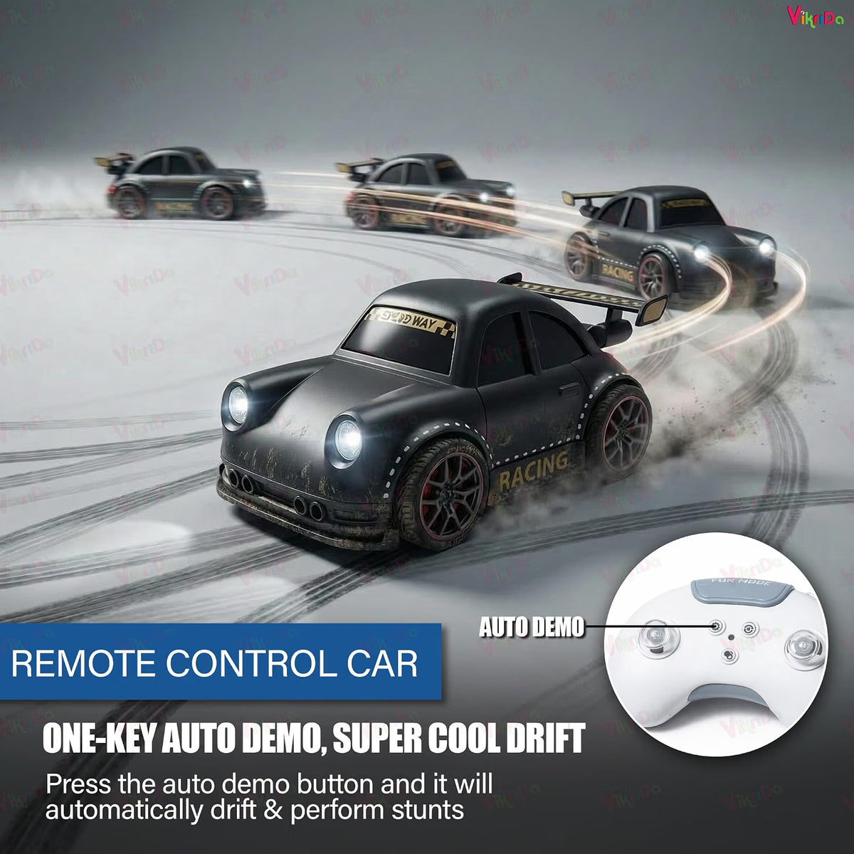 Black Mini RC Follow Me Car