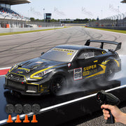 VikriDa RC Black Yellow Scratch Race Drift Car for Kids