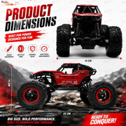 VikriDa Red Smoke Metallic Monster Truck for Kids