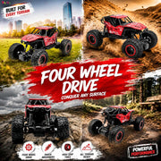 VikriDa Red Smoke Metallic Monster Truck for Kids
