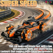 VikriDa Orange Double Smoke Formula Car for Kids