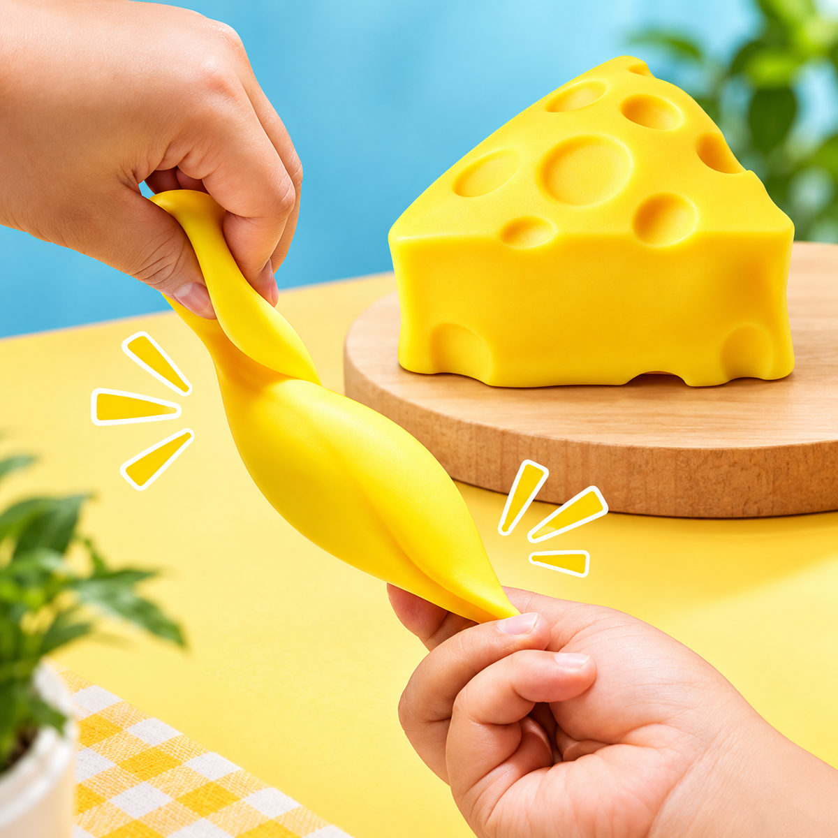 VikriDa Cheese Squishy Slow Rising Fidget Toy